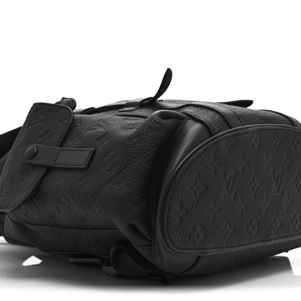 Louis Vuitton Taurillon Monogram Christopher PM Backpack Black
