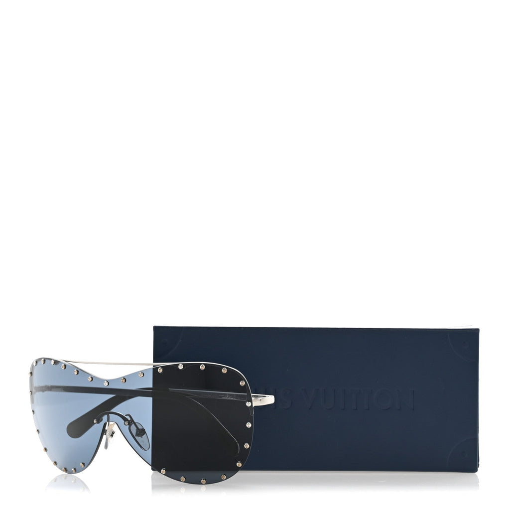 Louis Vuitton Metal The Party Shield Sunglasses Z1056E Black