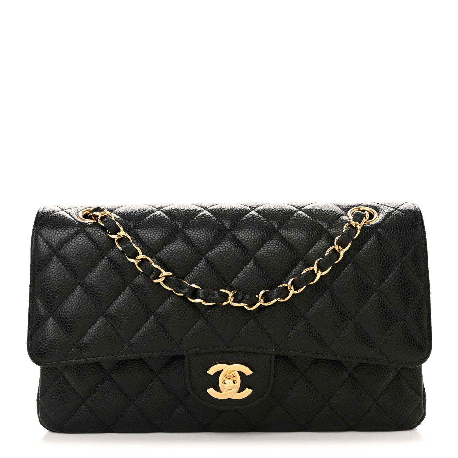 Chanel Caviar Quilted Medium Double Flap Black