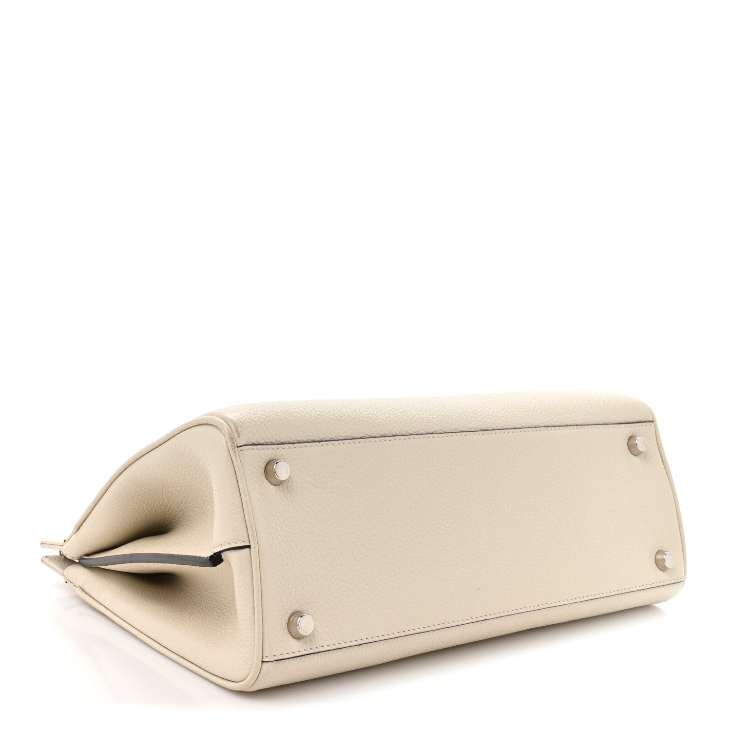 Gucci Grainy Calfskin Small Zumi Top Handle Bag Mystic White