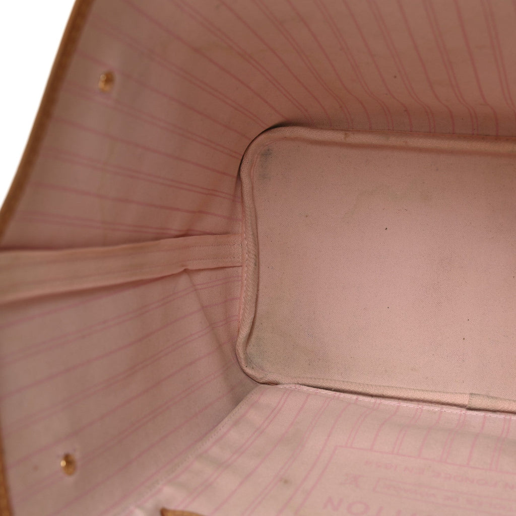 Louis Vuitton Damier Azur Neo Neverfull MM Rose Ballerine