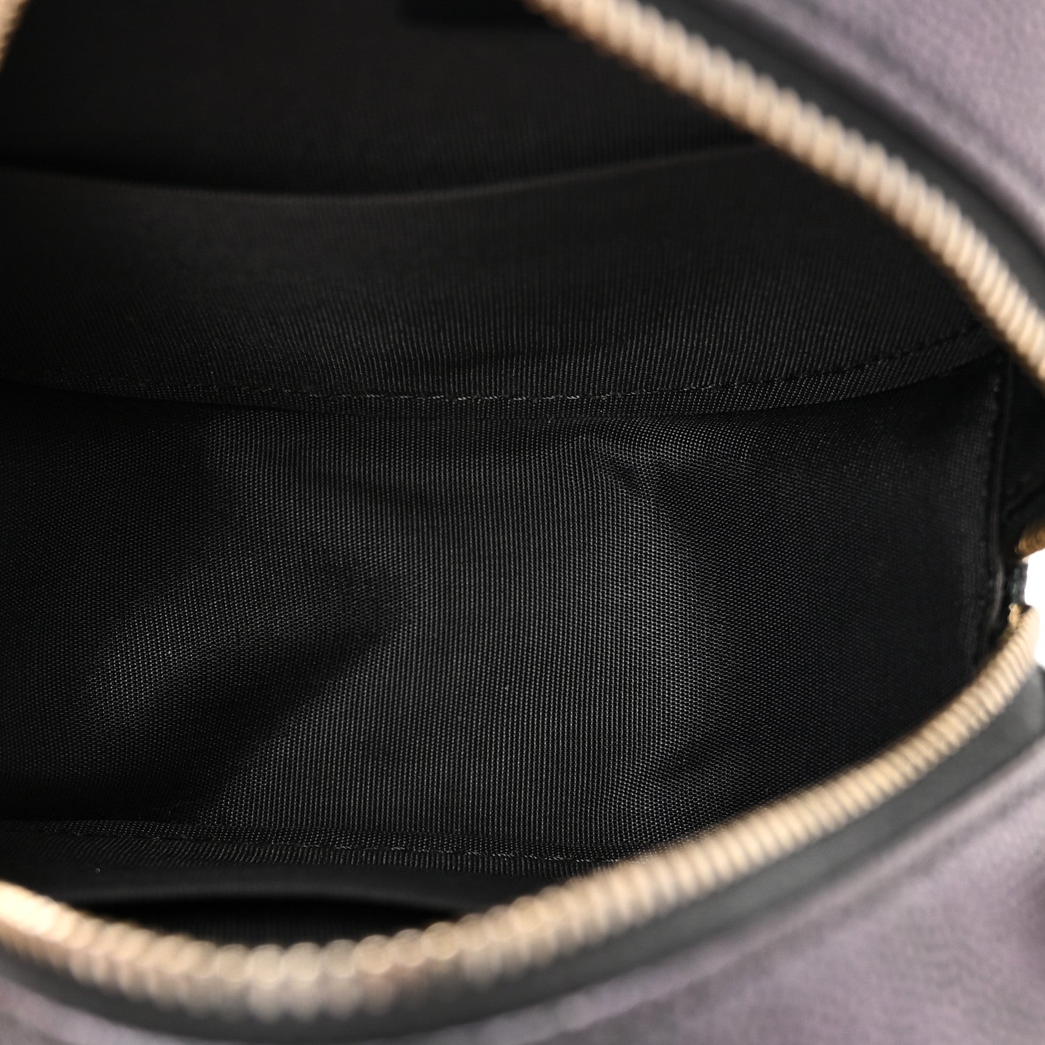 Chanel Iridescent Caviar Quilted Round Clutch With Chain Black