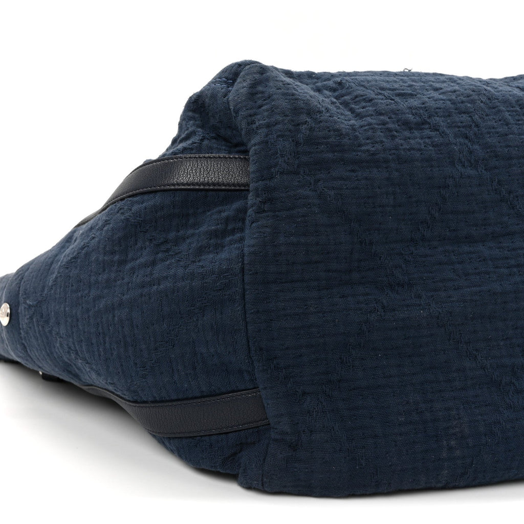 Chanel Canvas Small Double Face Tote Navy