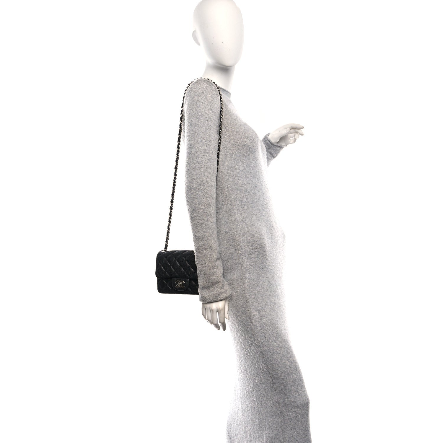 Chanel Caviar Quilted Mini Square Flap Black