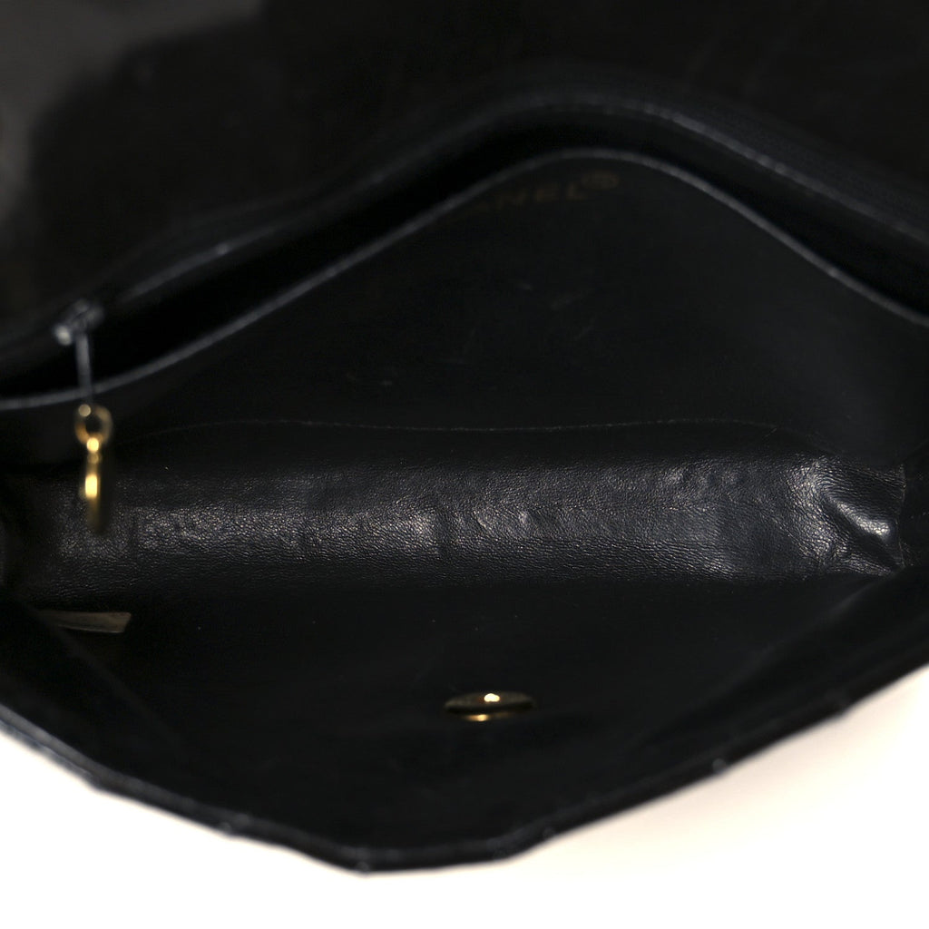 Chanel Patent Vertical Quilt Small Flap Black