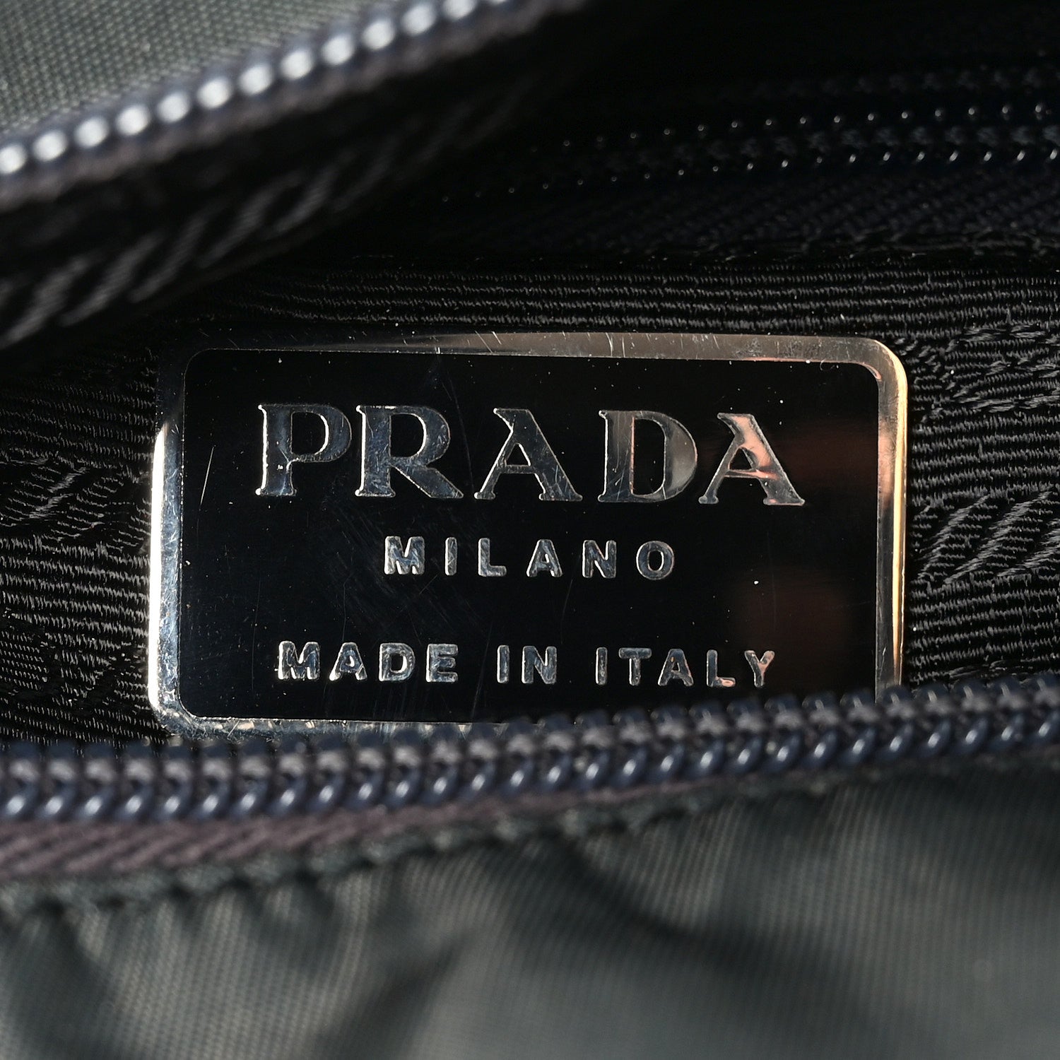 Prada Tessuto Nylon Shoulder Bag Dark Green