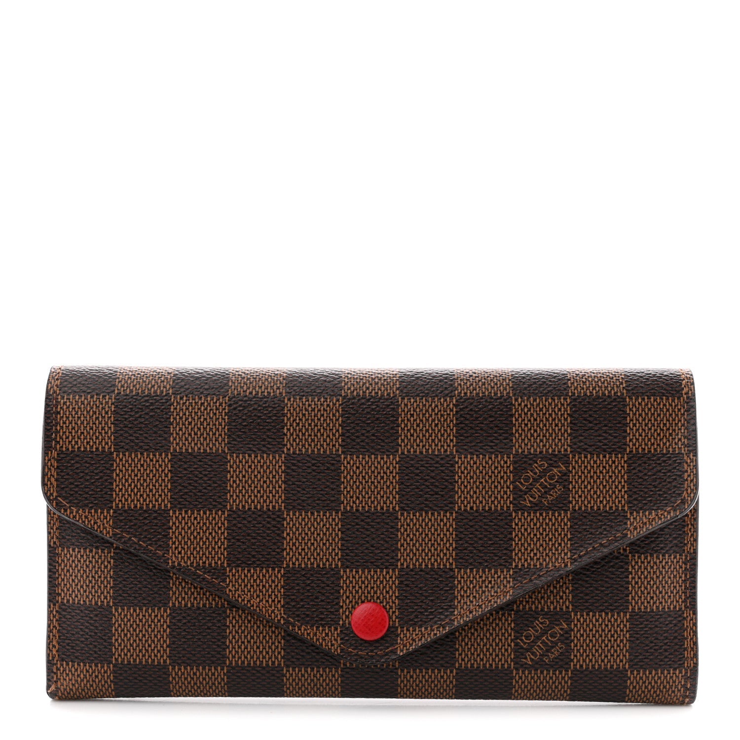 Louis Vuitton Damier Ebene Josephine Wallet Red