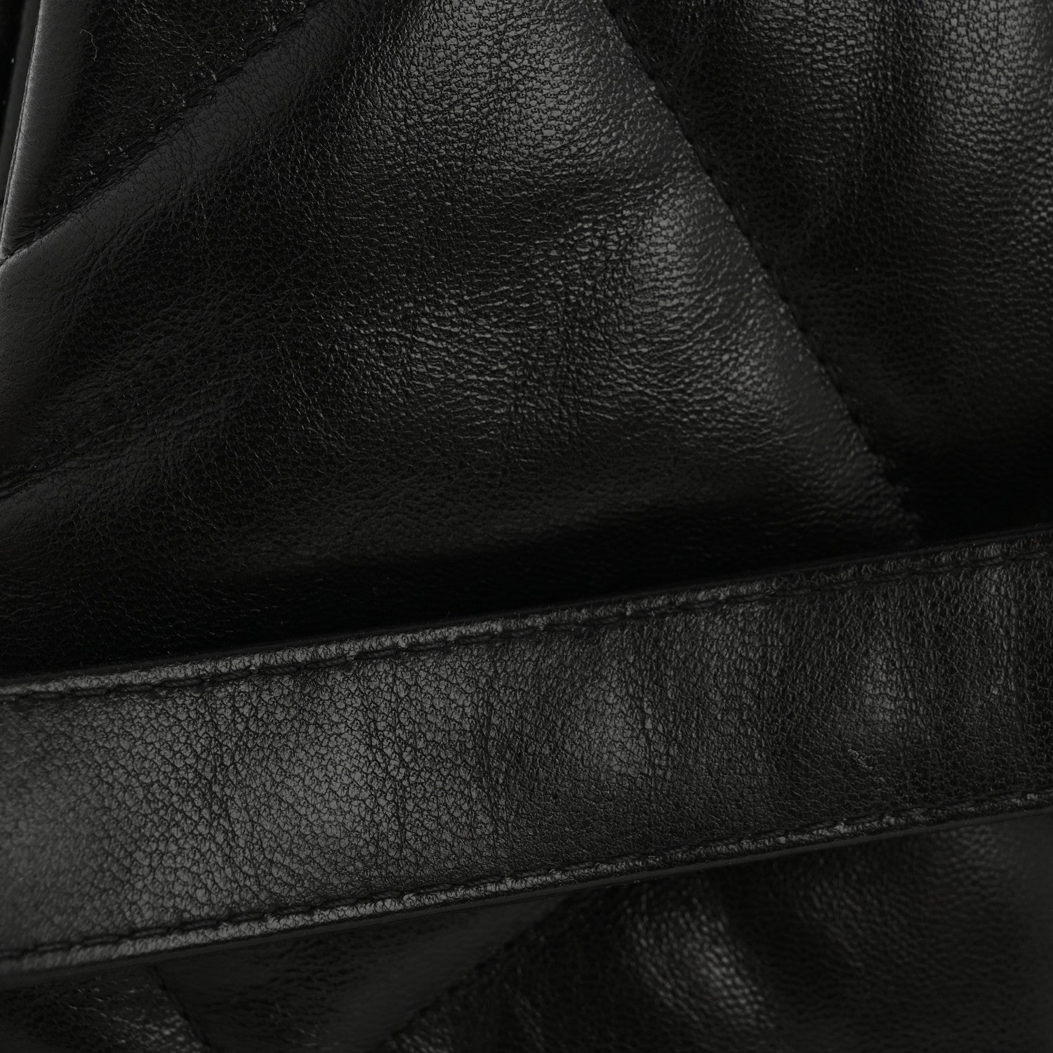 Chanel Shiny Goatskin Quilted Large Chanel 19 Flap Black