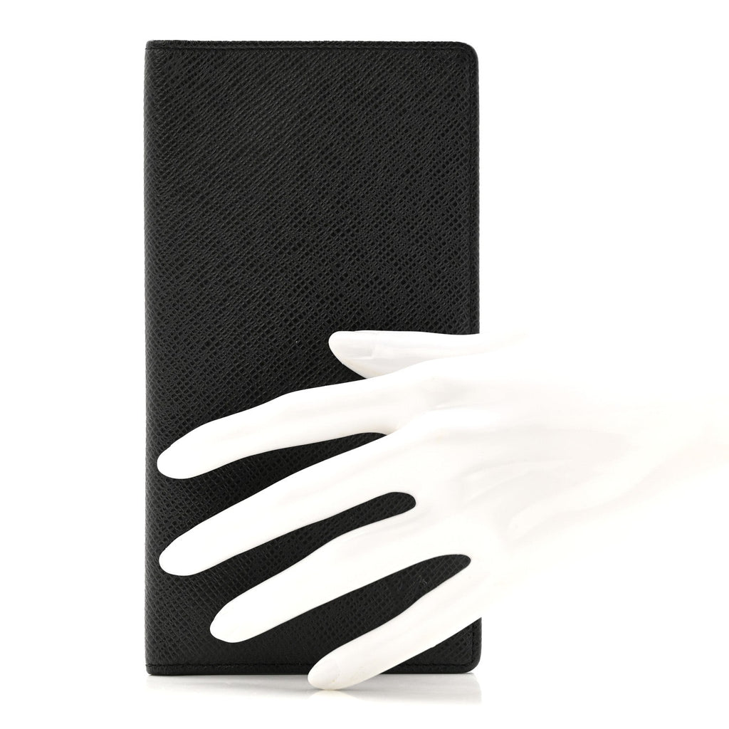 Louis Vuitton Taiga Brazza Wallet Black