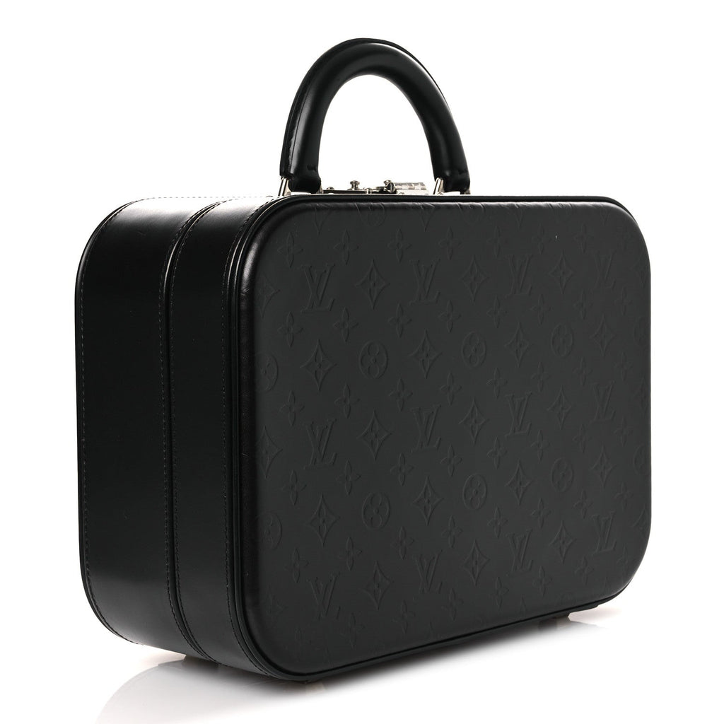 Louis Vuitton Monogram Glace Valisette MM Black