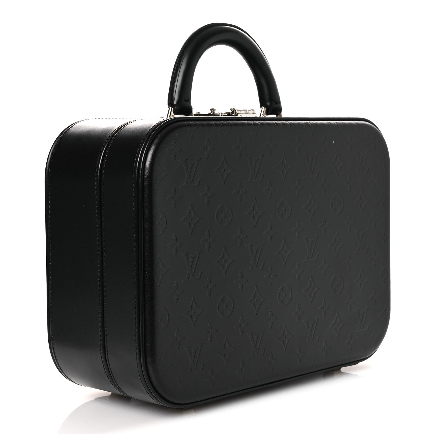 Louis Vuitton Monogram Glace Valisette MM Black