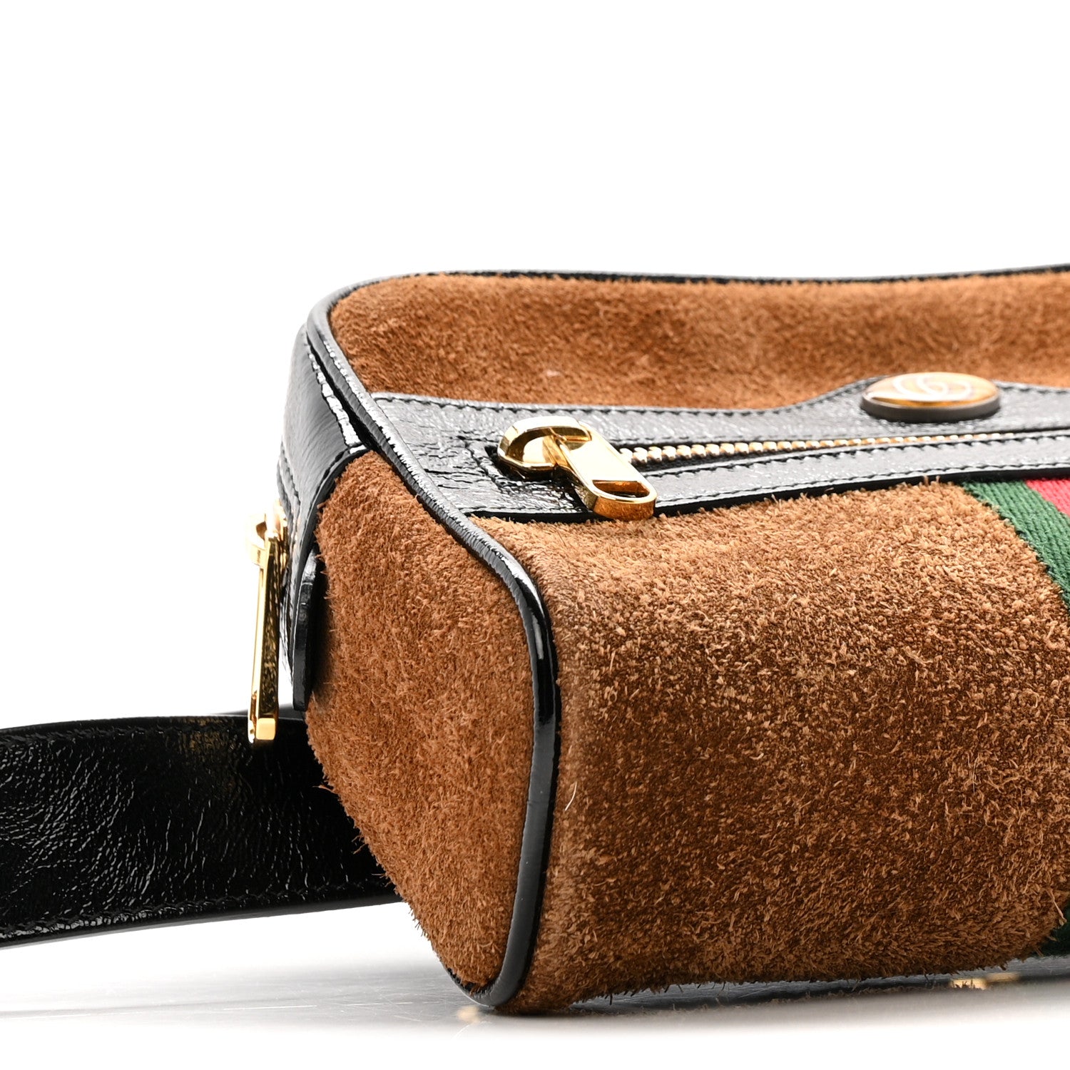 Gucci Suede Small Ophidia Belt Bag 85 34 Brown