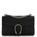 Gucci Pebbled Calfskin Small Dionysus Shoulder Bag Black