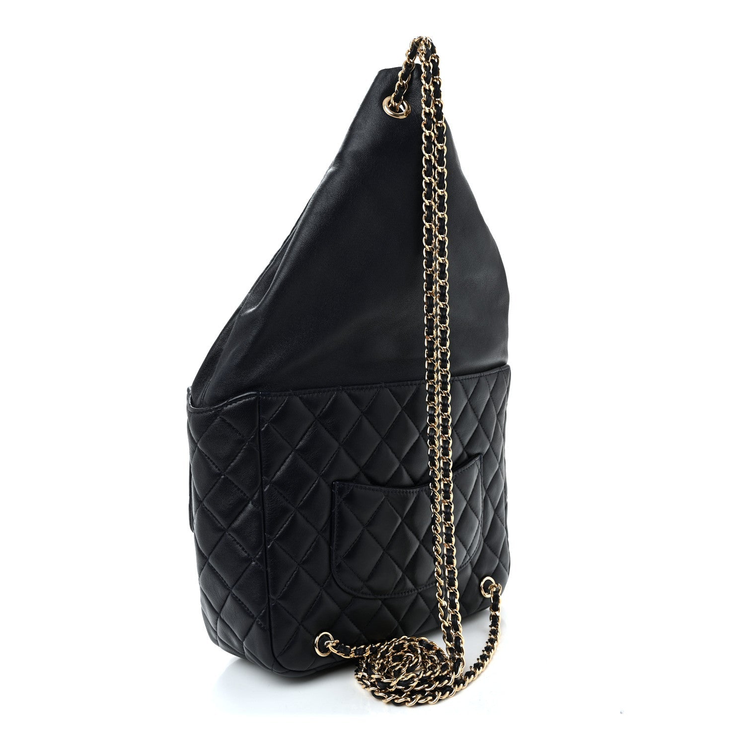 Chanel Lambskin Quilted Large In Seoul Backpack Navy
