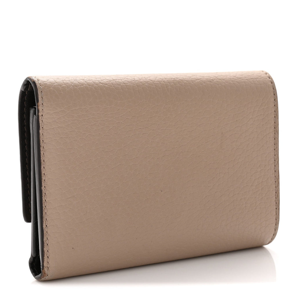 Louis Vuitton Taurillon Capucines Compact Wallet Galet