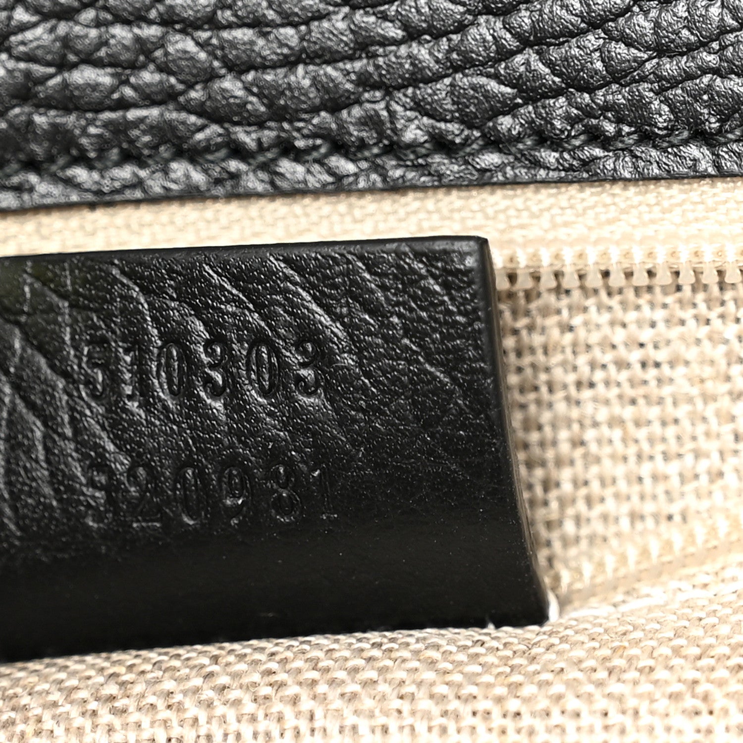 Gucci Dollar Calfskin Interlocking G Shoulder Bag Black