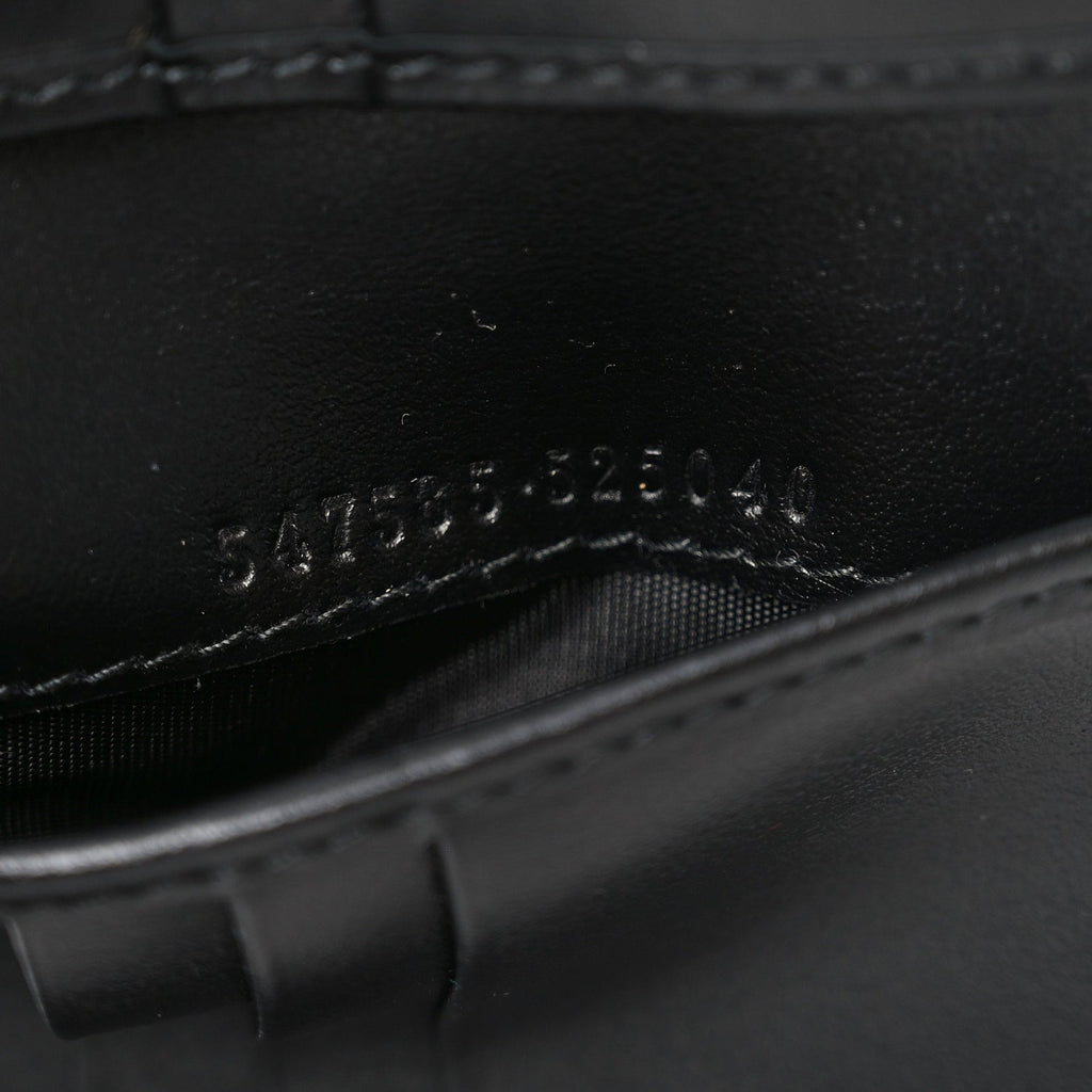 Gucci Plutone Calfskin Logo Bi-Fold Wallet Black