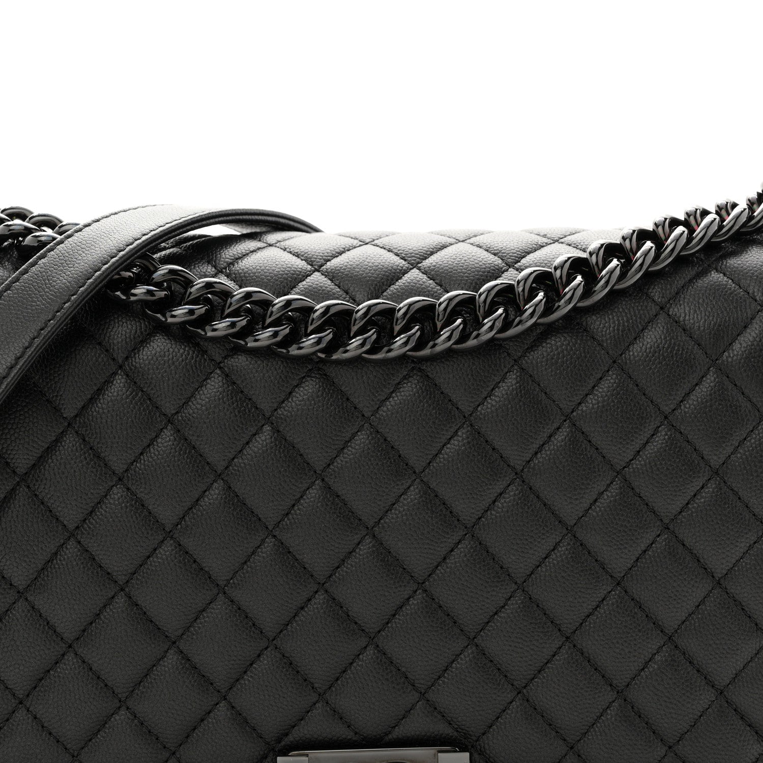 Chanel Caviar Quilted New Medium Boy Flap So Black