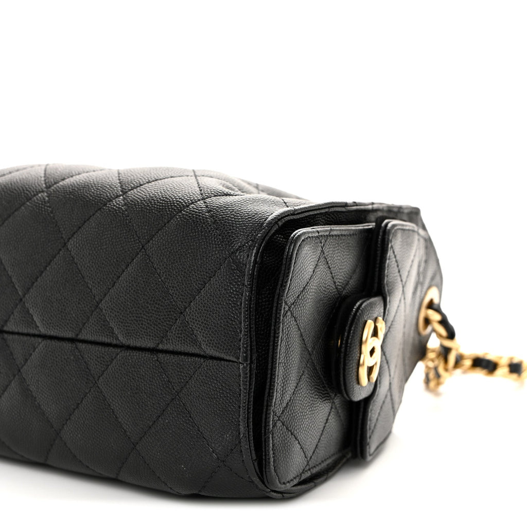 Chanel Caviar Quilted Mini Chanel 25 Handbag Black