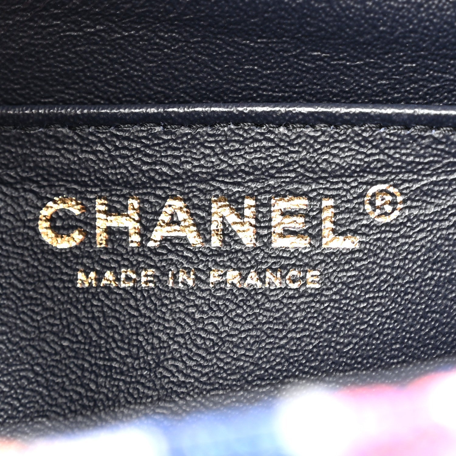 Chanel Tweed Quilted Mini Rectangular Flap Blue Orange Pink