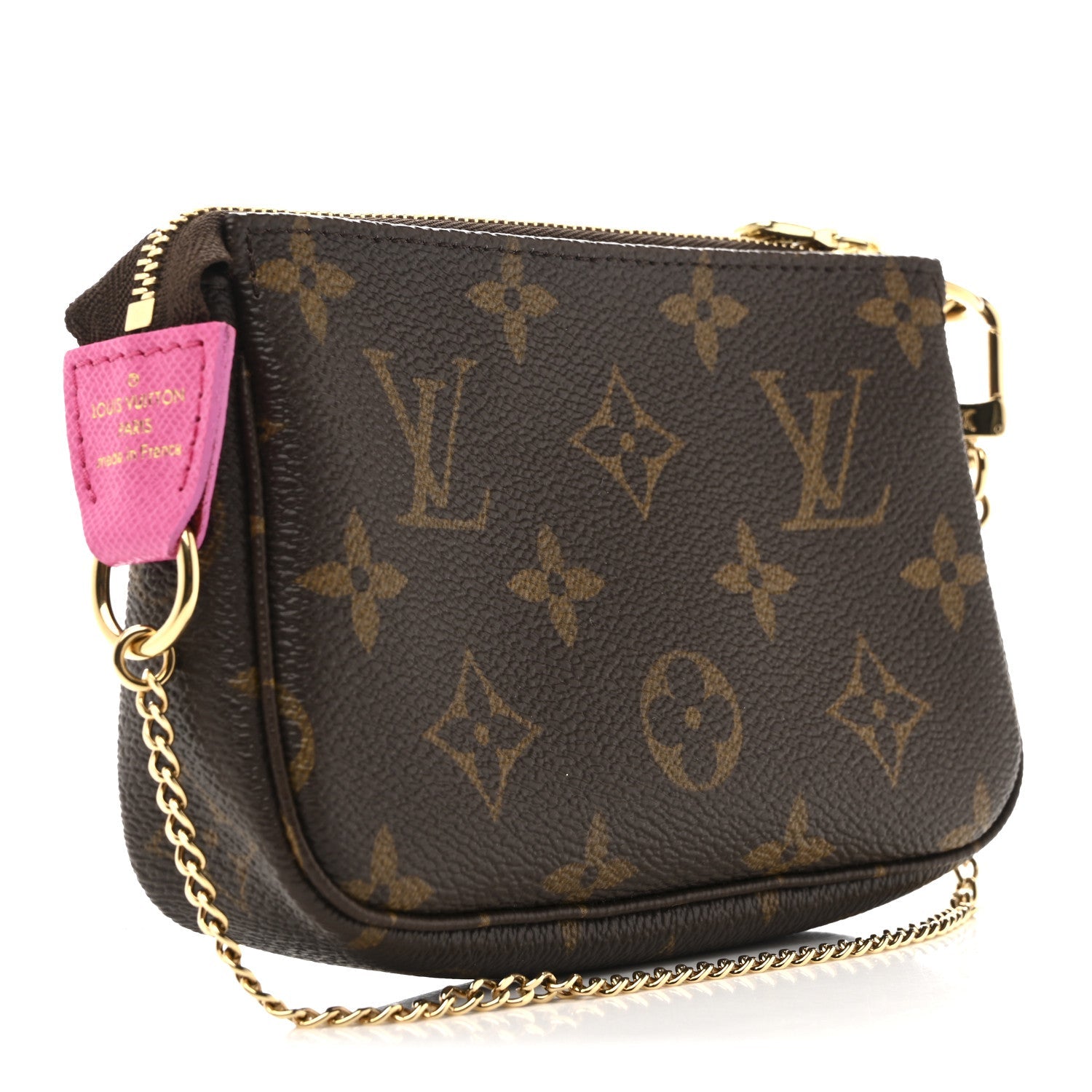 Louis Vuitton Monogram 2022 Christmas Animation Seoul Mini Pochette Accessories Fuchsia