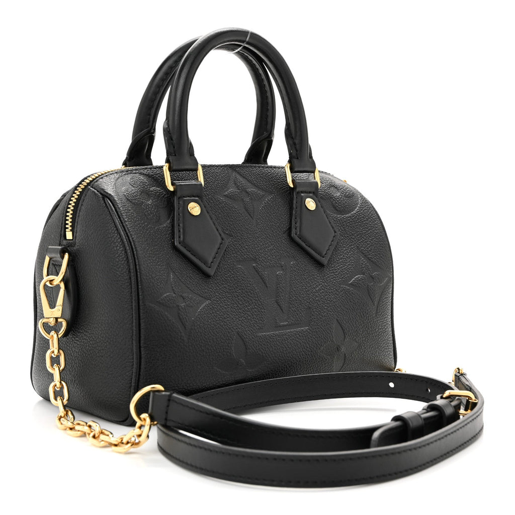 Louis Vuitton Empreinte Monogram Giant Speedy Bandouliere 20 Black