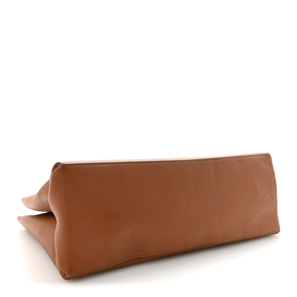 Louis Vuitton Grained Calfskin Lockme Shopper Chataigne