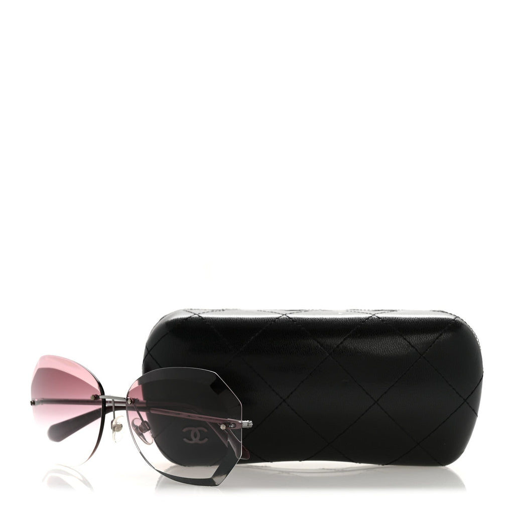 Metal Spring Round Sunglasses 4220 Pink