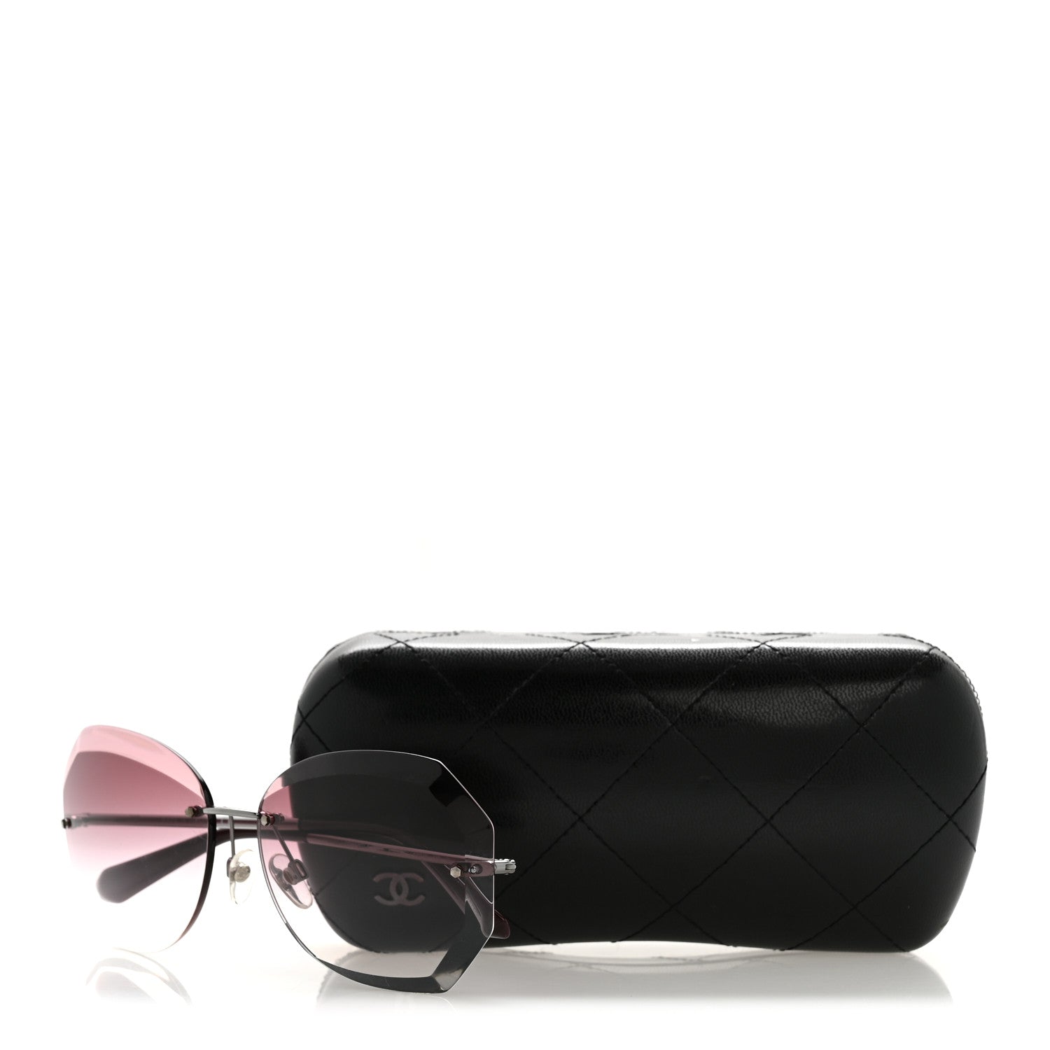 Metal Spring Round Sunglasses 4220 Pink