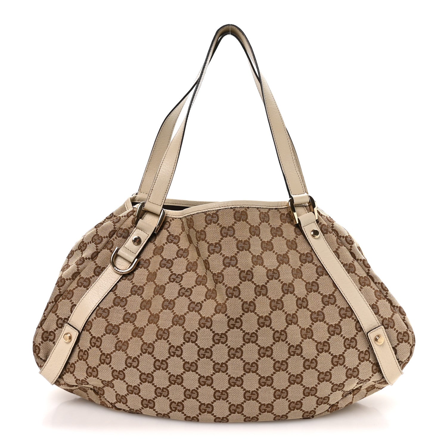 Gucci Monogram Medium Abbey Shoulder Bag Off White