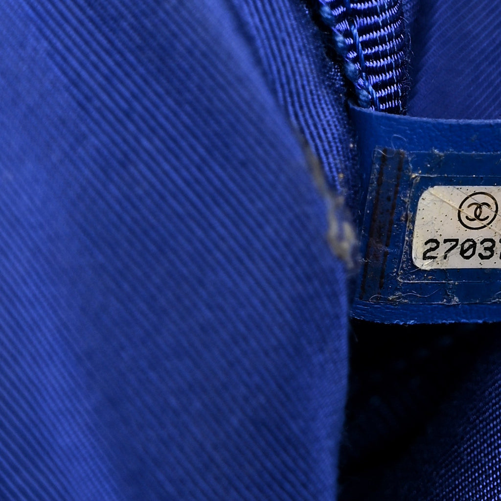 Chanel Canvas Cruise La Pausa Print Backpack Blue Multicolor