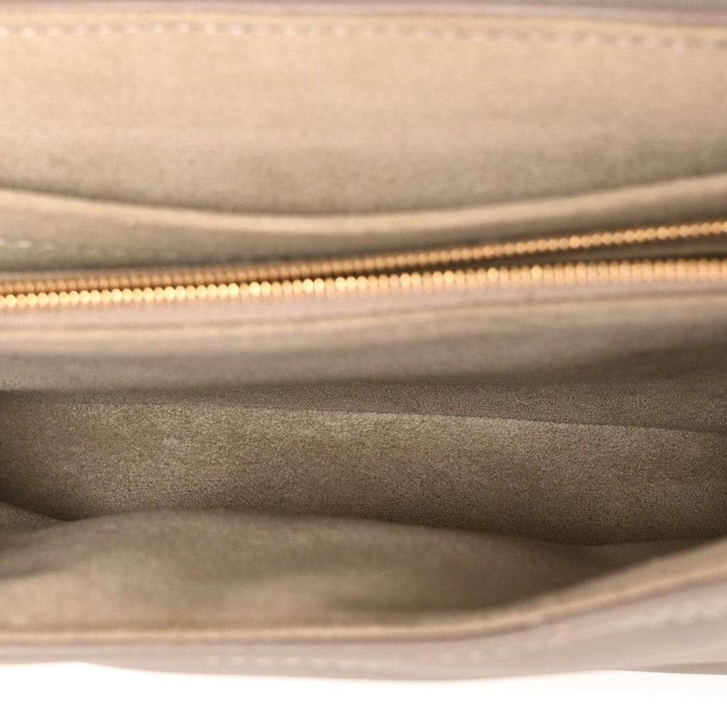 Louis Vuitton Calfskin LV New Wave Chain Bag Taupe