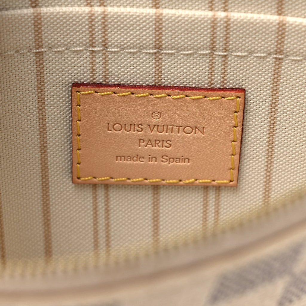 Louis Vuitton Damier Azur Neverfull MM GM Pochette