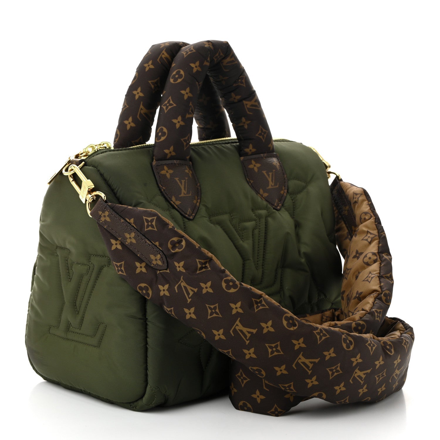 Louis Vuitton Econyl Mini Monogram Pillow Speedy Bandouliere 25 Khaki