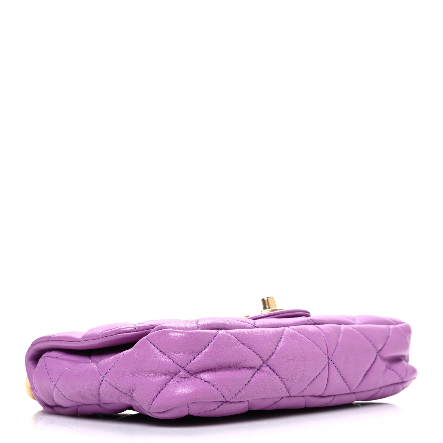 Chanel Lambskin Quilted Small CC Funky Town Flap Purple