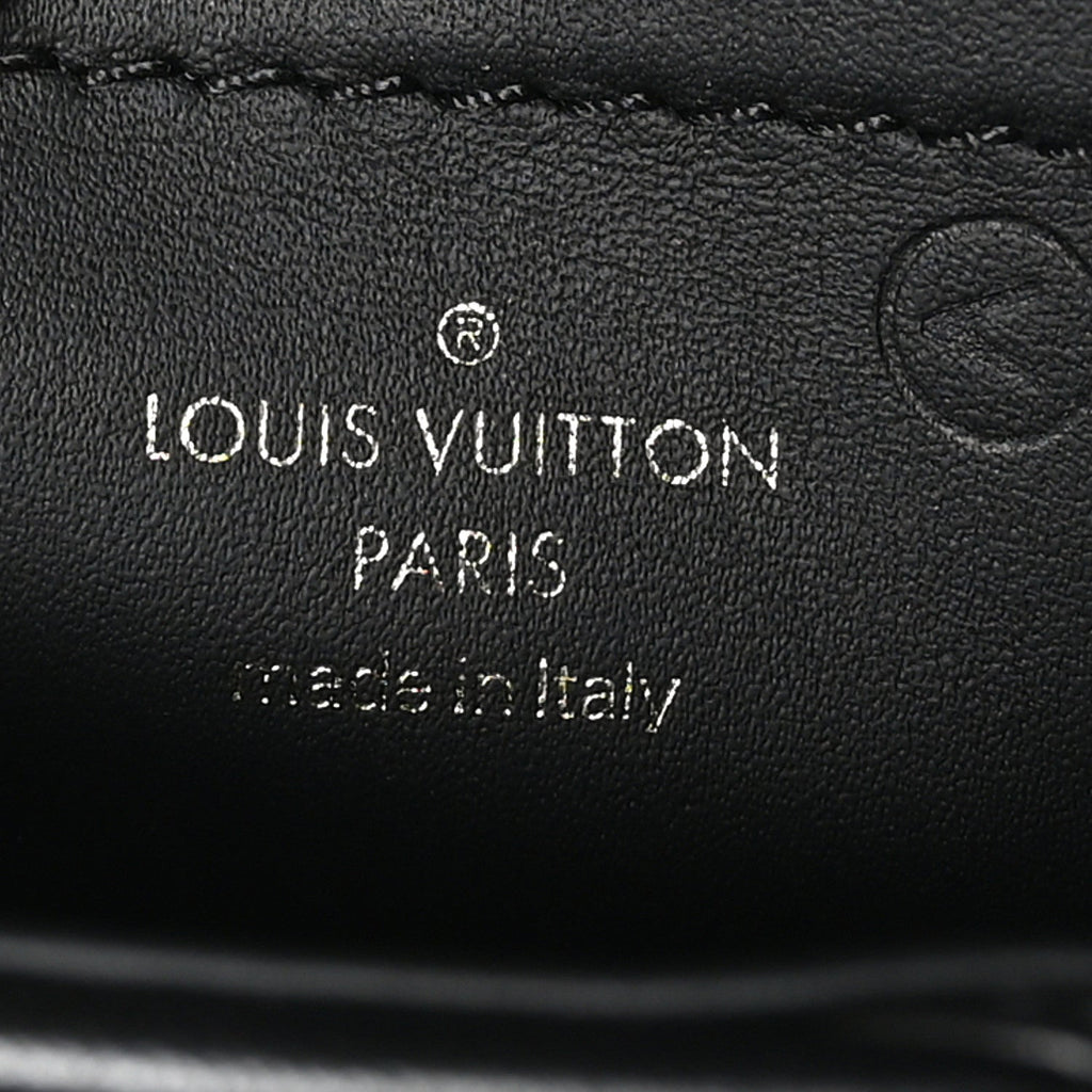 Louis Vuitton Lambskin Malletage Pico GO-14 Black