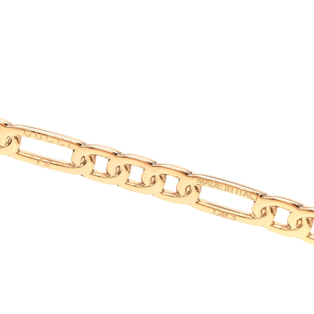 Gucci Metal Chain Cat Eye GG0977S Sunglasses Gold Grey