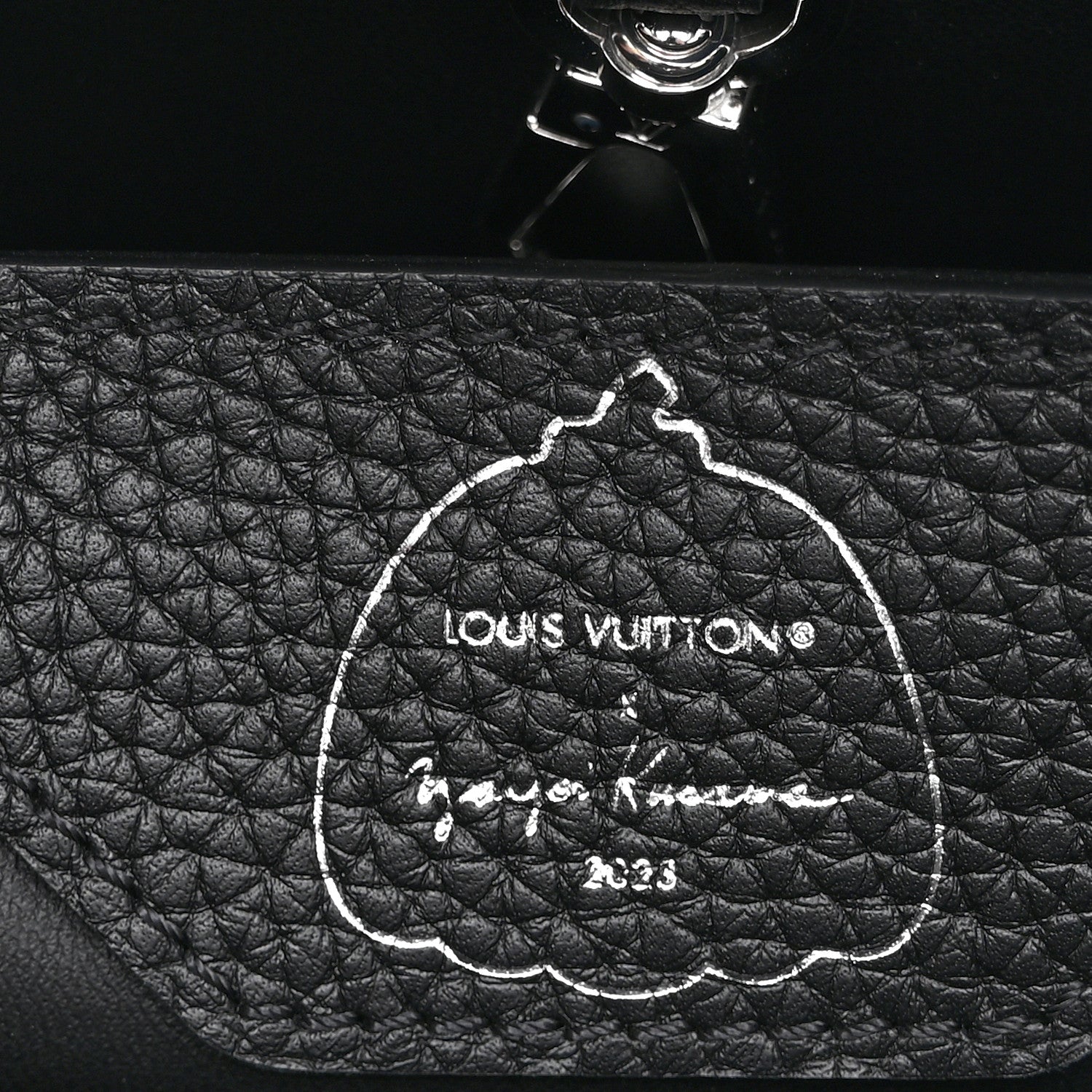 Louis Vuitton LV X YK Taurillon Capucine MM Black