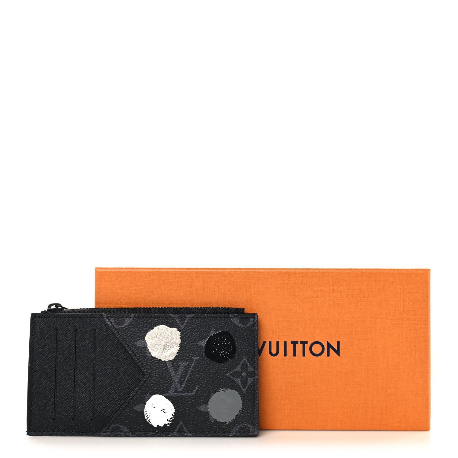 Louis Vuitton LV X YK Monogram Eclipse Taiga Coin Card Holder
