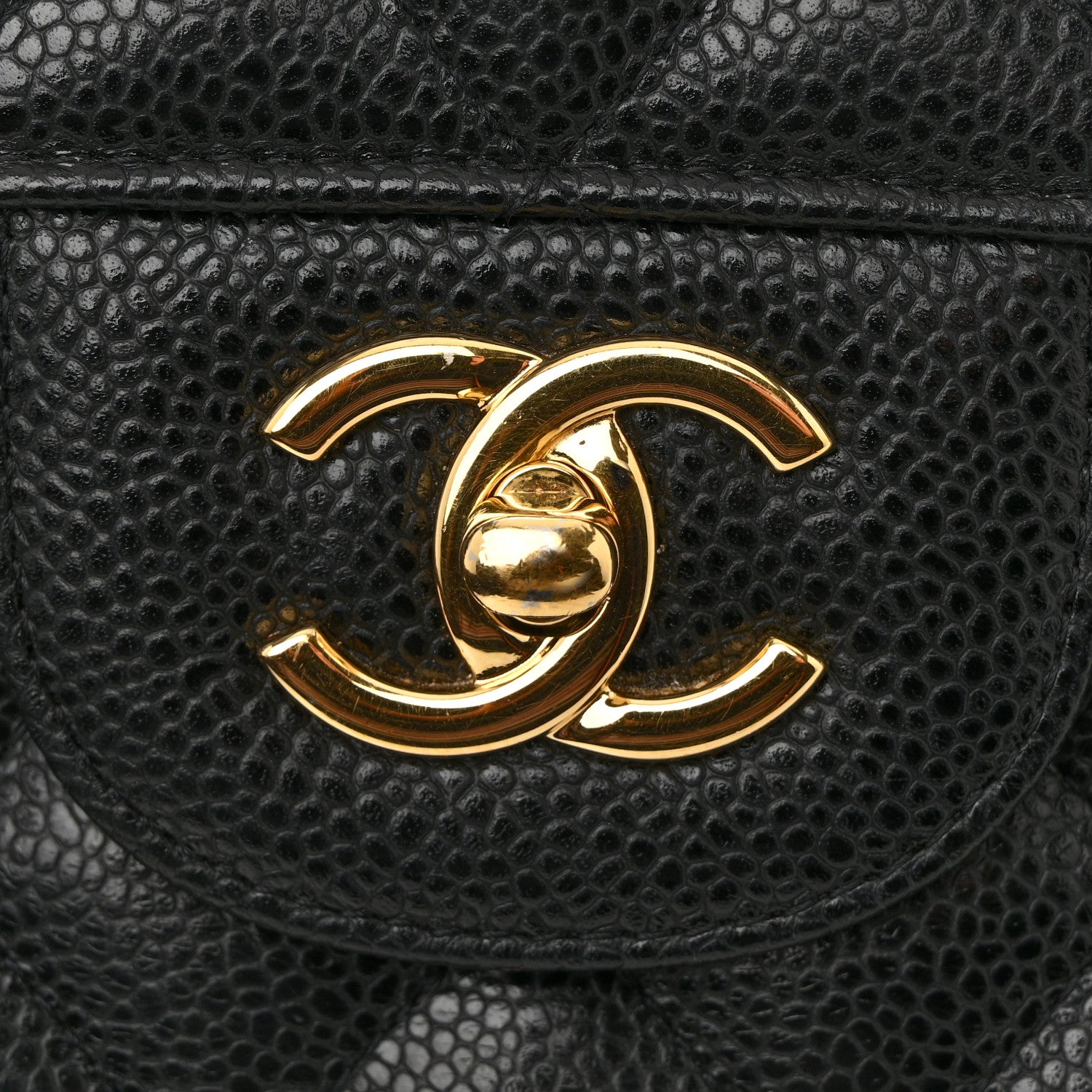 Chanel Caviar Quilted Jumbo Double Flap Black