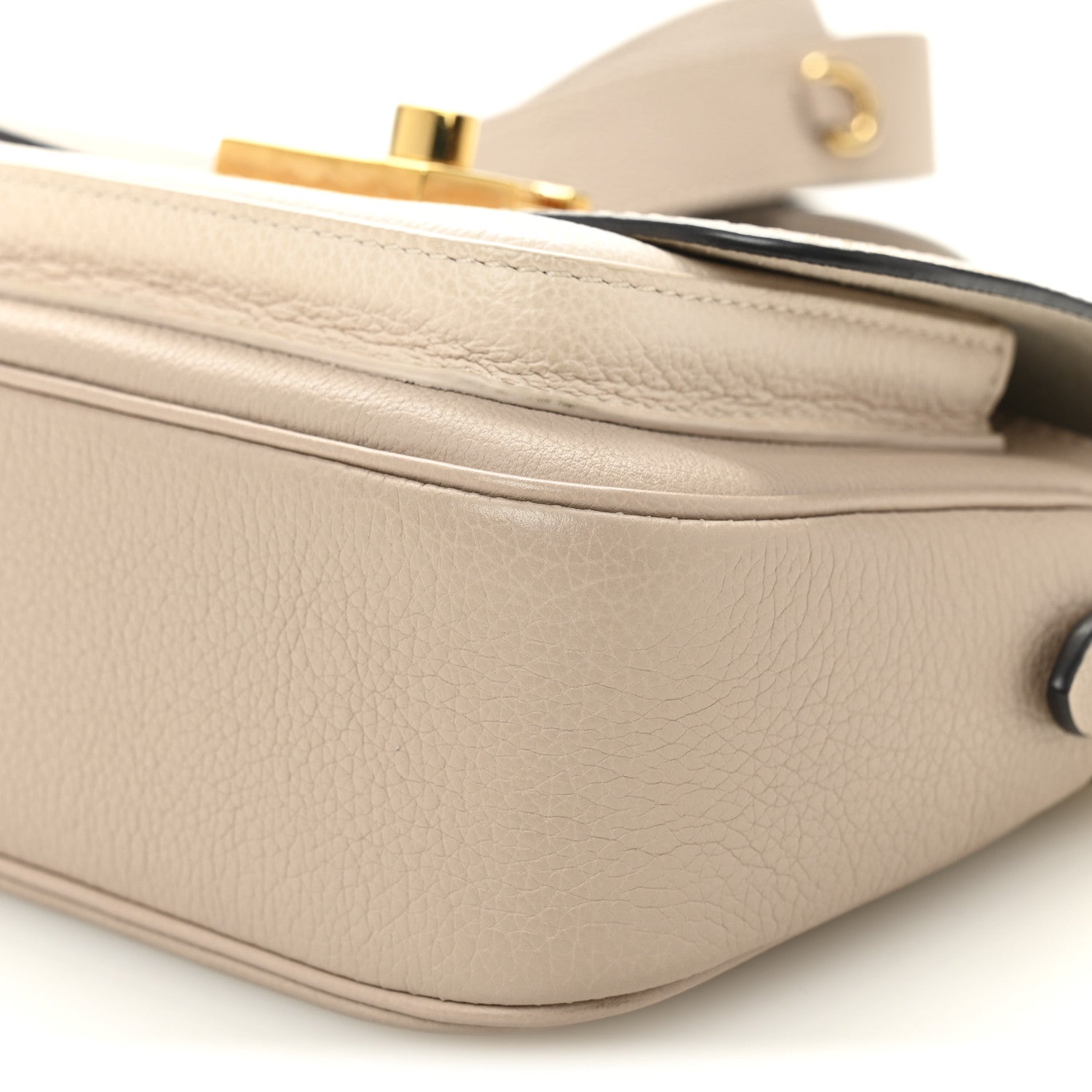 Louis Vuitton Grained Calfskin Lockme Tender Greige
