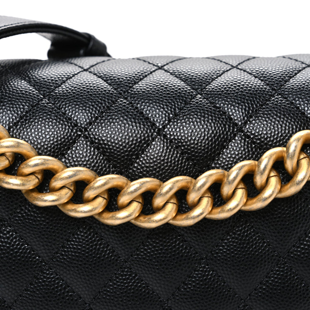 Chanel Caviar Quilted New Medium Boy Flap Black
