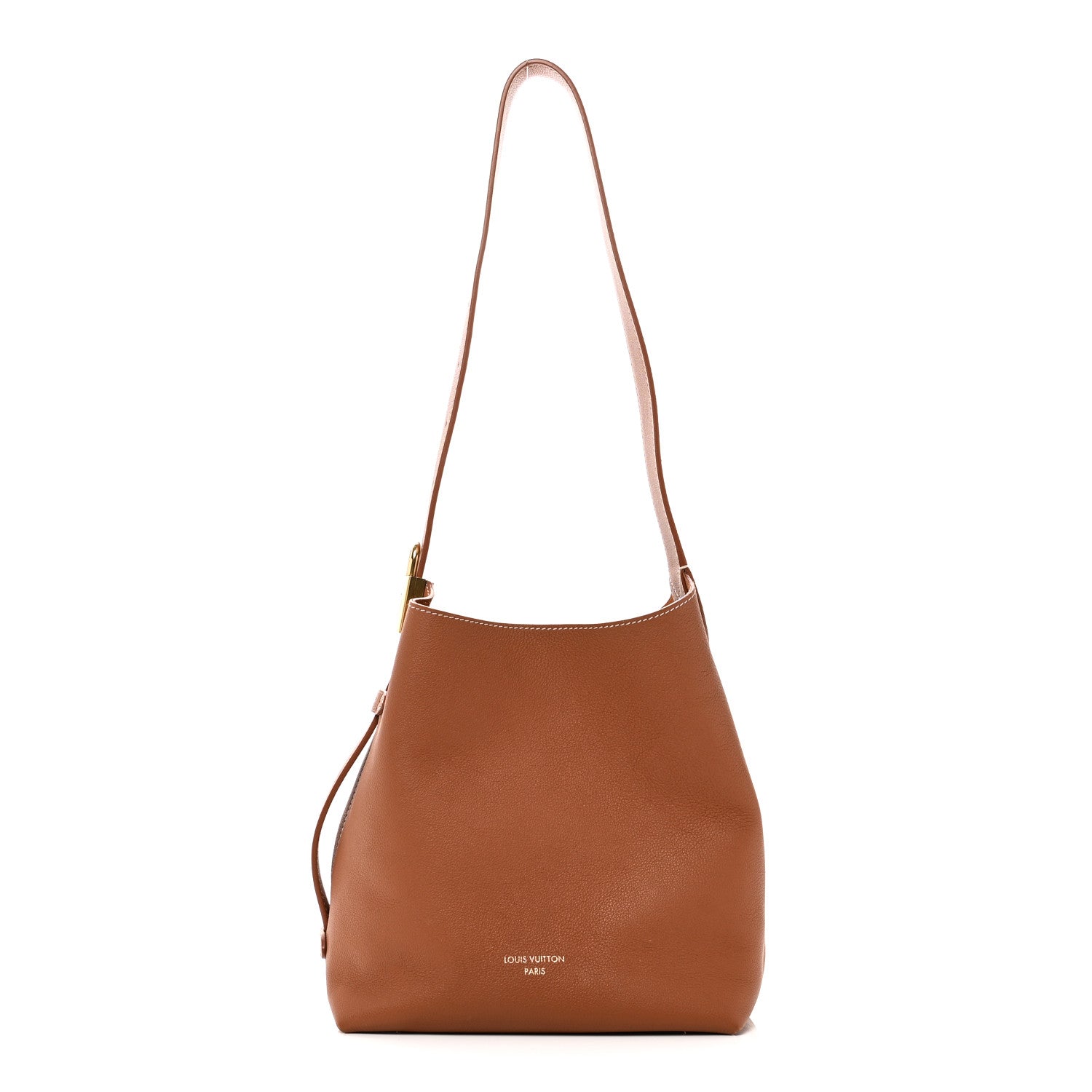 Louis Vuitton Grained Calfskin Low Key Hobo PM Cognac