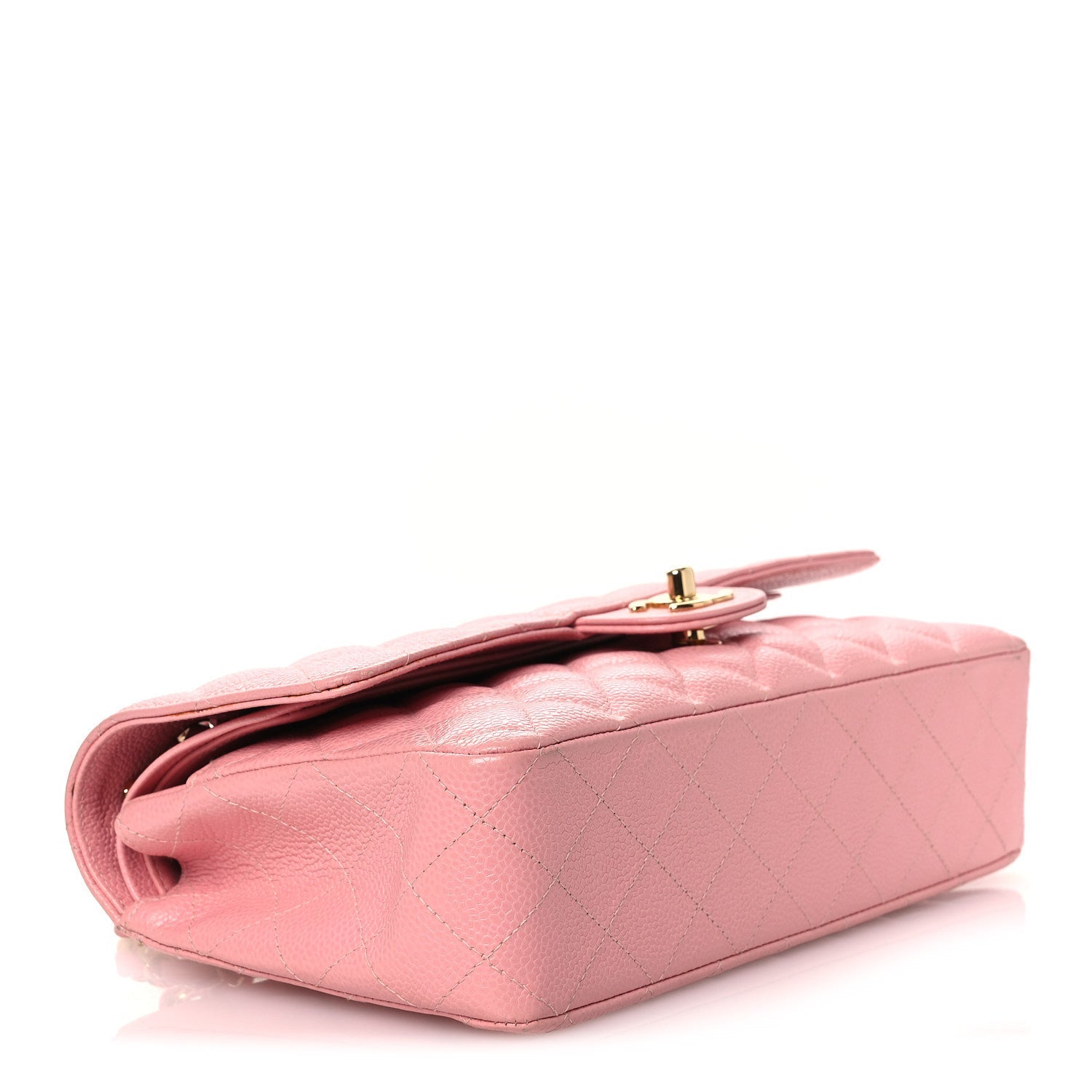 Chanel Caviar Quilted Medium Double Flap Pink