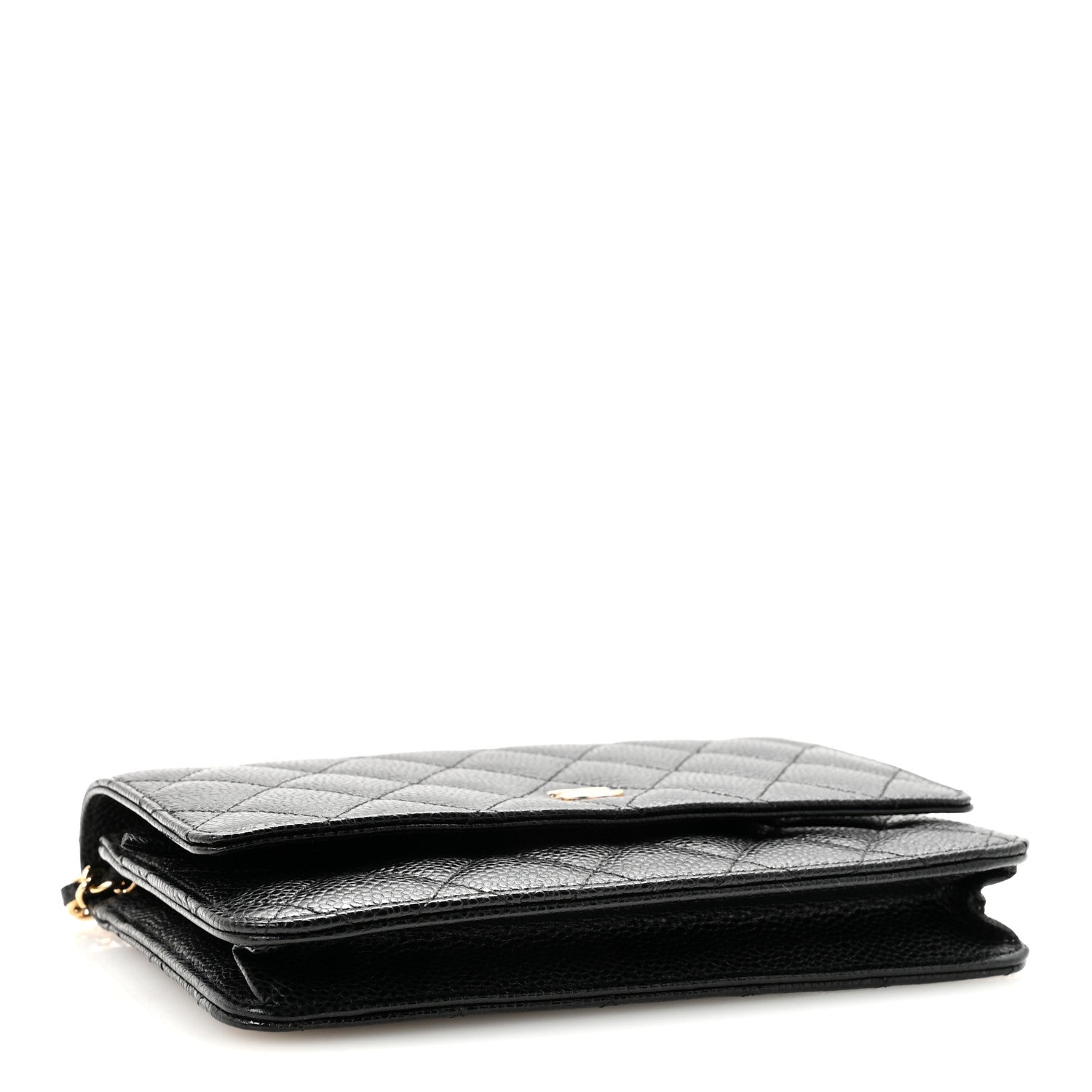 Chanel Caviar Quilted Wallet on Chain WOC Black