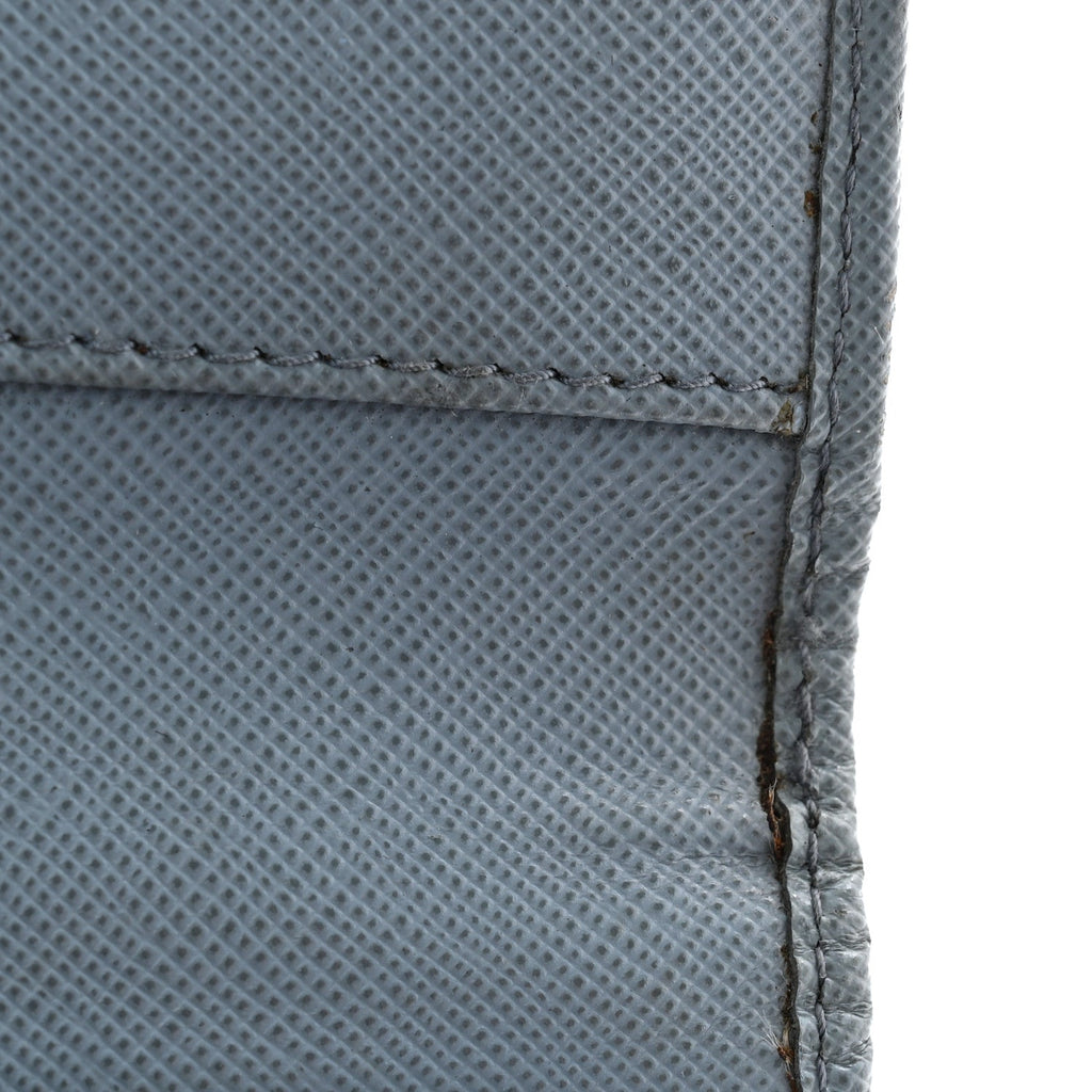 Prada Saffiano Metal Continental Wallet Astrale