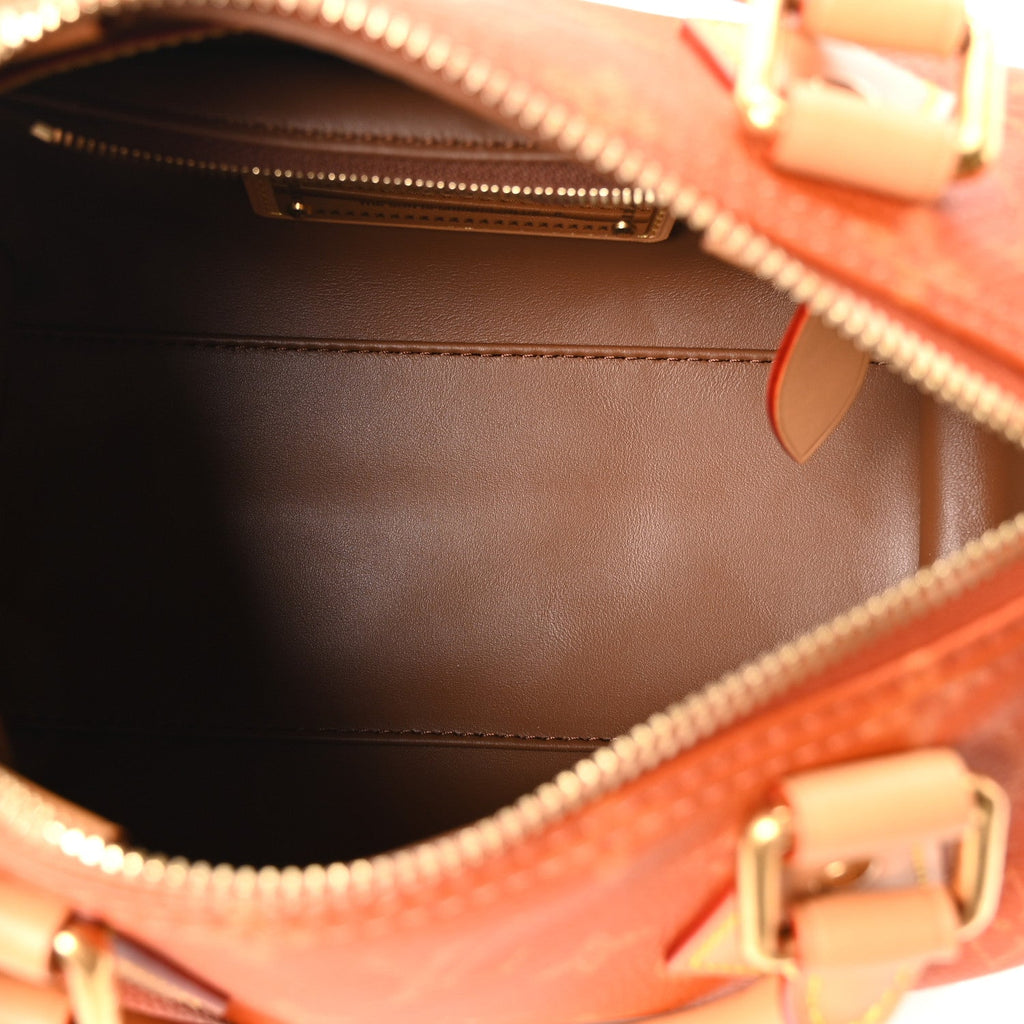 Louis Vuitton Calfskin Monogram Speedy P9 Bandouliere 20 Ochre