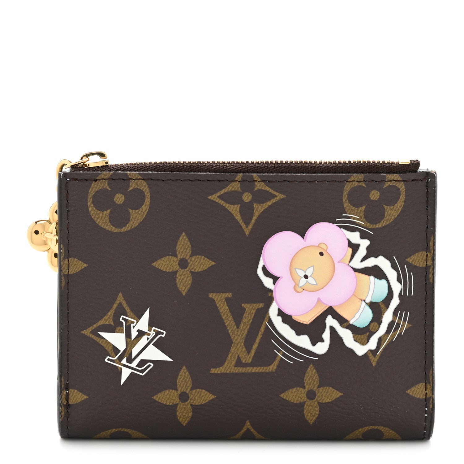 Louis Vuitton Monogram Snow Show Lisa Wallet Azur Frost