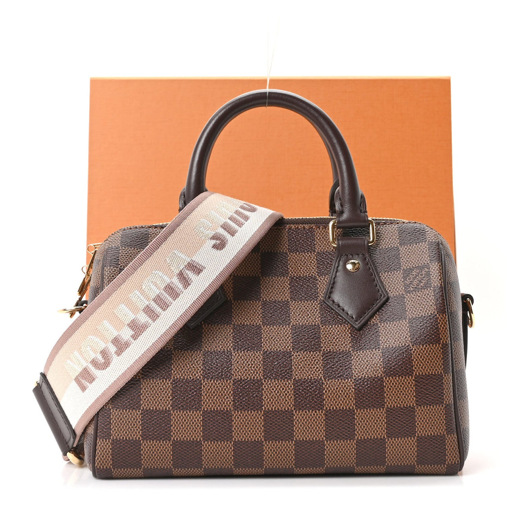 Louis Vuitton Damier Ebene Speedy Bandouliere 20