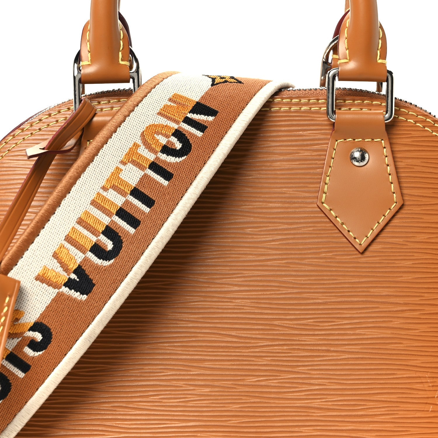 Louis Vuitton Epi Jacquard Alma BB Honey Gold
